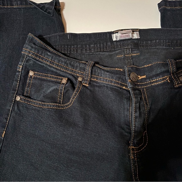 Xhilaration Jeans Juniors Size 9 Dark Wash Blue Skinny Mid Rise - Picture 2 of 7